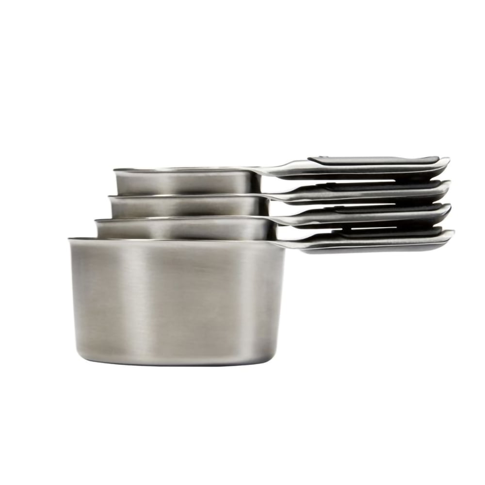 OXO 11132000 Good Grips Stainless Steel Measuring Cup Set with Magnetic Snaps