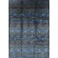 thumbnail image 1 of Ahgly Company Indoor Rectangle Mid-Century Modern SteelBlue Oriental Area Rugs, 3' x 5', 1 of 6