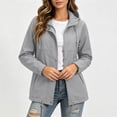 thumbnail image 5 of Sheghy Womens Denim Jacket for Women Fleece Jacket Belted Daily Overcoat Jacket with Pockets, 5 of 7