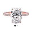 thumbnail image 3 of Anillos de boda de lujo Minnieouse para mujer con gemas elegantes y exquisitas oro rosa número 11.1, 3 of 6