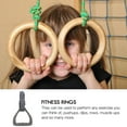 thumbnail image 3 of OULII 2 Pcs Gymnastics Rings Grey Training Equipment for Outdoor Use, 3 of 4
