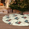 thumbnail image 6 of Sikiie Retro Steampunk Vehicle 30-48 inches {designName} Print Christmas Tree Skirt Snowman Xmas Tree Skirt with Edge Christmas Decorations for Holiday Party36", 6 of 7