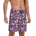 thumbnail image 2 of Naloa Butterflies And Floral Men's Short Pajama Pants, Pj Shorts, Lounge Comfort Shorts-Medium, 2 of 6