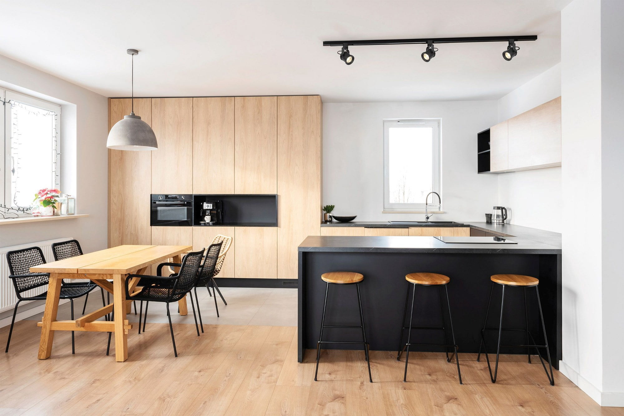 1 - Light Black Track Lighting