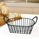 thumbnail image 5 of Cesta de almacenamiento para despensa con asas, organizador de refrigerios para dormitorio Negro, 5 of 6