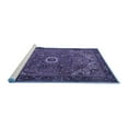 thumbnail image 2 of Ahgly Company Machine Washable Indoor Rectangle Persian Blue Traditional Area Rugs, 3' x 5', 2 of 4
