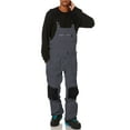 Sherrylily Winter Men Snow Bibs Ski Pants Adjustable Snowboard Bib