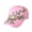 Pink, variant on Baseball Cap for Women Lady Floral Embroidery Adjustable Curved Brim Breathable for Exercise Soccer Yoga Running