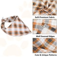 thumbnail image 3 of Dog Bandanas Plaid Reversible Triangle Bibs Scarf Accessories for Dogs Pets, 3 of 5