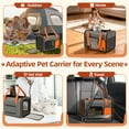 thumbnail image 3 of BEBANG Transportín para Gatos, Transportín para Mascotas con Lados Blandos Grande para Gatos y Perros Pequeños de hasta 20 Libras, Transportín para Gatos de Viaje con Tapete, 3 of 7