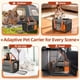 thumbnail image 3 of BEBANG Transportín para Gatos, Transportín para Mascotas con Lados Blandos Grande para Gatos y Perros Pequeños de hasta 20 Libras, Transportín para Gatos de Viaje con Tapete, 3 of 7