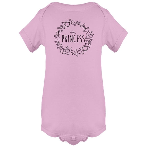 "princess" Cute Doodles Bodysuit Infant -Image by Shutterstock,  24 Months