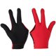 thumbnail image 1 of Billar Unisex Snooker Billar Guante Piscina Mano Izquierda Abierto Tres Dedos Guantesrojo, 1 of 7