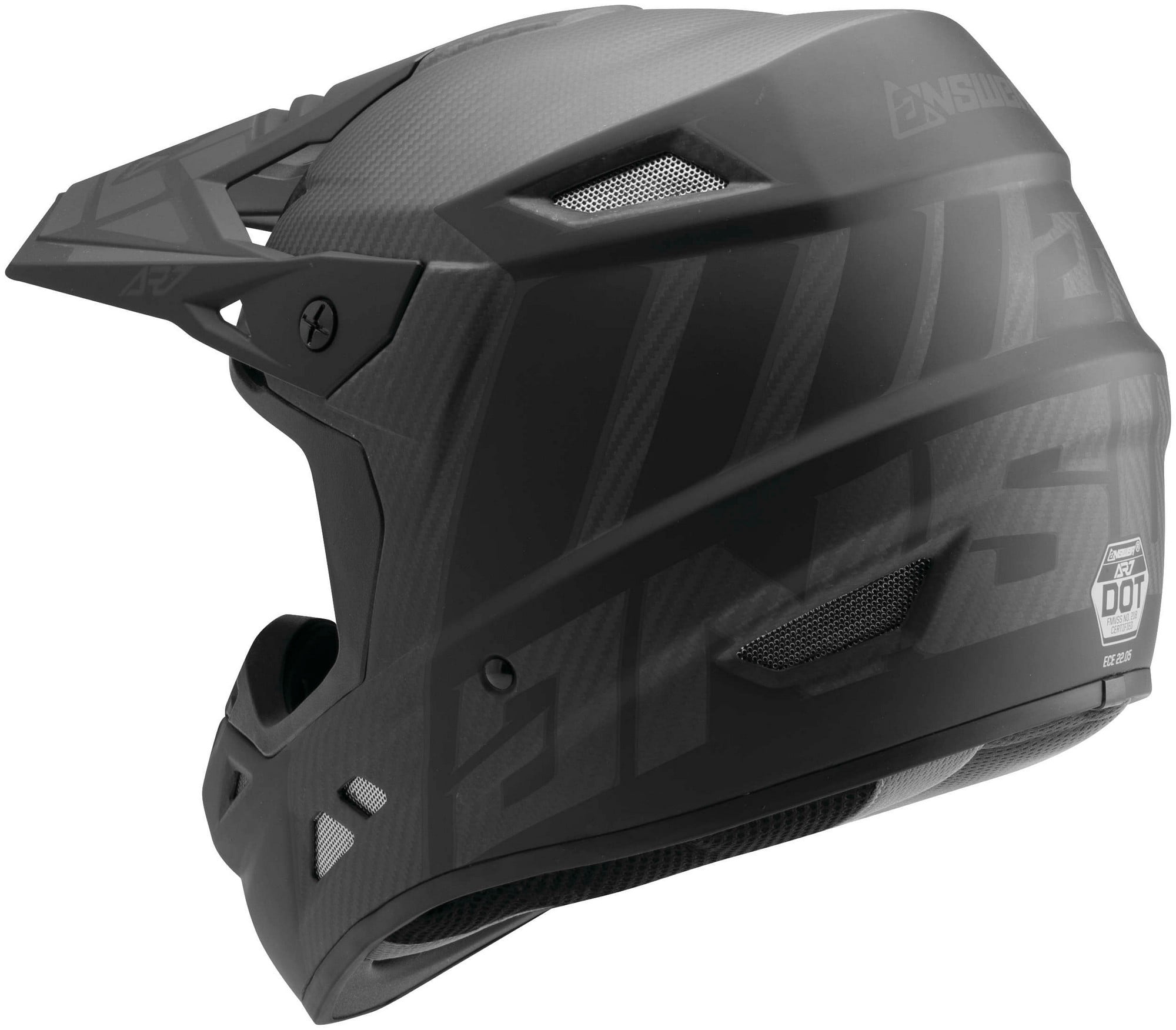 Answer AR7 Carbon Hyper MIPS MX Offroad Helmet Black SM - Walmart.com