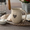 thumbnail image 3 of Dog Mom Heart Cream Inspirational 16 ounce Ceramic Stoneware Coffee Mug, 3 of 3