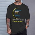 thumbnail image 2 of Total Solar Eclipse April 8 2024 Ohio Wickliffe TShirt, 2 of 6
