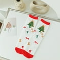 thumbnail image 2 of Kmdttou Christmas Men's And Women's Fall/Winter New Adult Medium Socks Casual Soft Lightweight Quarter Socks, 2 of 4