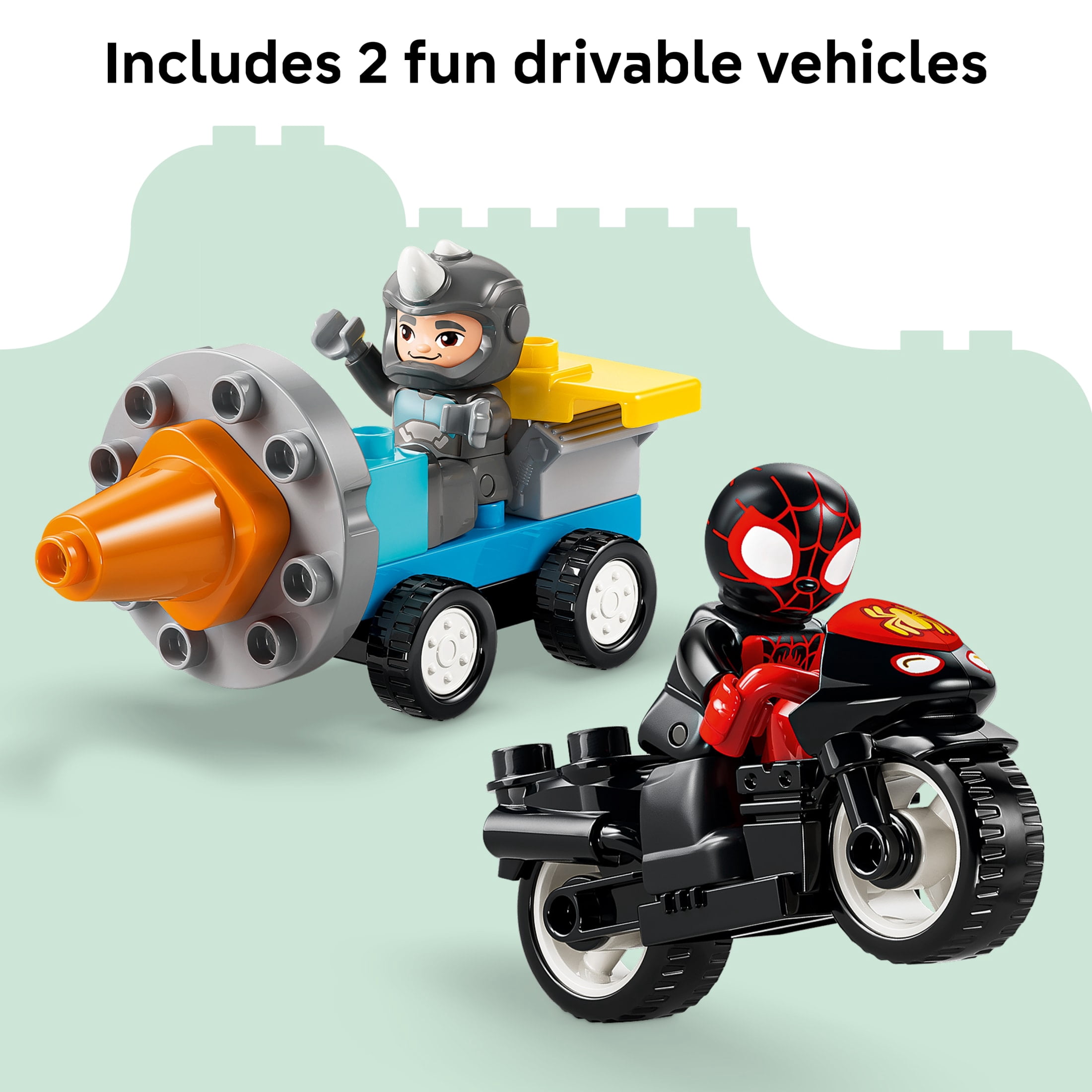 LEGO DUPLO Marvel Team Spidey Webquarters - Building Toy for Boys & Girls, Ages 2+ - Spidey and His Amazing Friends Toy for Toddlers - Gift for Birthdays - 10464