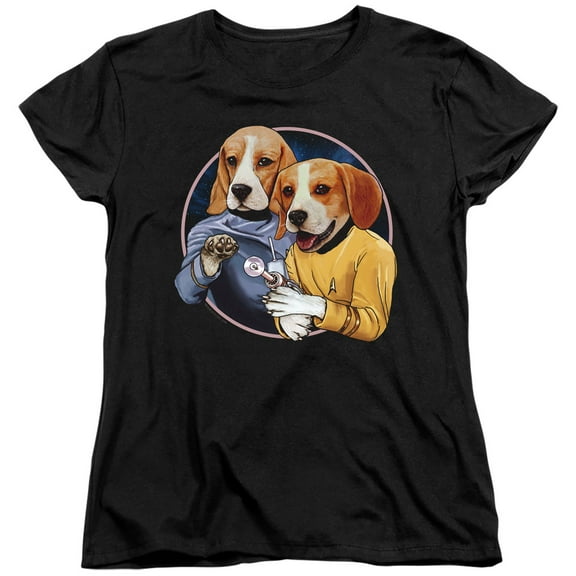 Star Trek Trek Dogs Women's T-Shirt Black