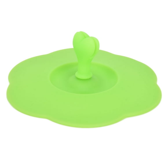 Tapa De Silicona De 11 Cm, Tapa De Taza De Bebidas Frías A Prueba De Polvo Con Mangos En Forma De Corazón Cubierta De Salpicaduras Reutilizables Para La Oficina En Casa