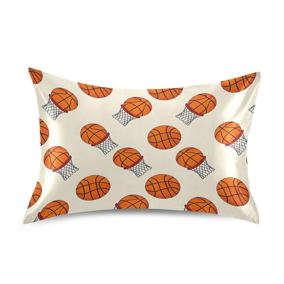 Ryvnso Satin Pillowcase Basketball Pillow Cases Standard Size 26x20in