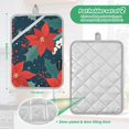 thumbnail image 6 of Yayeee Pot Holders Kitchen Heat Resistant with Pocket 7"x9.8" Cotton Oven Cooking Hot Pads, Christmas Berries, 6 of 7