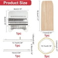 Weavingframe 1set Wood Knitting Looms Mini Weaving Frame Loom Kit with Pin Rubber ...