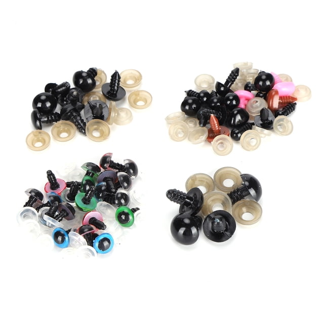 Yeux et Nez en Plastique avec Rondelles Poupée en Peluche Ours en Peluche Animaux en Peluche Accessoires de Jouet Bricolage