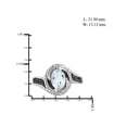 thumbnail image 3 of JewelersClub Aquamarine Ring Birthstone Jewelry – 1.15 Carat Aquamarine 0.925 Sterling Silver Ring Jewelry with White Diamond Accent – Gemstone Rings with Hypoallergenic 0.925 Sterling Silver Band, 3 of 4