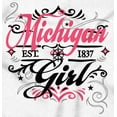 thumbnail image 2 of Michigan Fancy Feminine Filagree Women's Graphic T Shirt Tees Brisco Brands S, 2 of 5