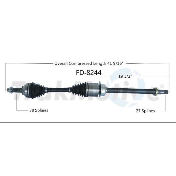 OE Replacement for 20102017 Ford Taurus Front Right CV Axle Shaft