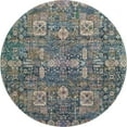 thumbnail image 2 of Addison Rugs Mayfield Washable Transitional Panel Green Round Rug, 8' x 8', 2 of 5