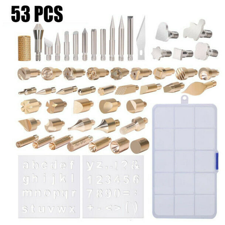 9 Pcs Pyrography Wire Nibs Pen Tips Wood Burning Letter Kit Metal