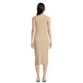 thumbnail image 3 of Time and Tru Women's Ribbed Knit Midi Tank Dress, Sizes XS-XXXL, 3 of 4