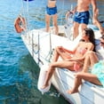 thumbnail image 4 of 5 Step Boat Rope Ladder,Boat Rope Ladder Extension,Assist Boat Folding Ladder,Swim Ladder for Sailboat ,Kayak,Red, 4 of 6