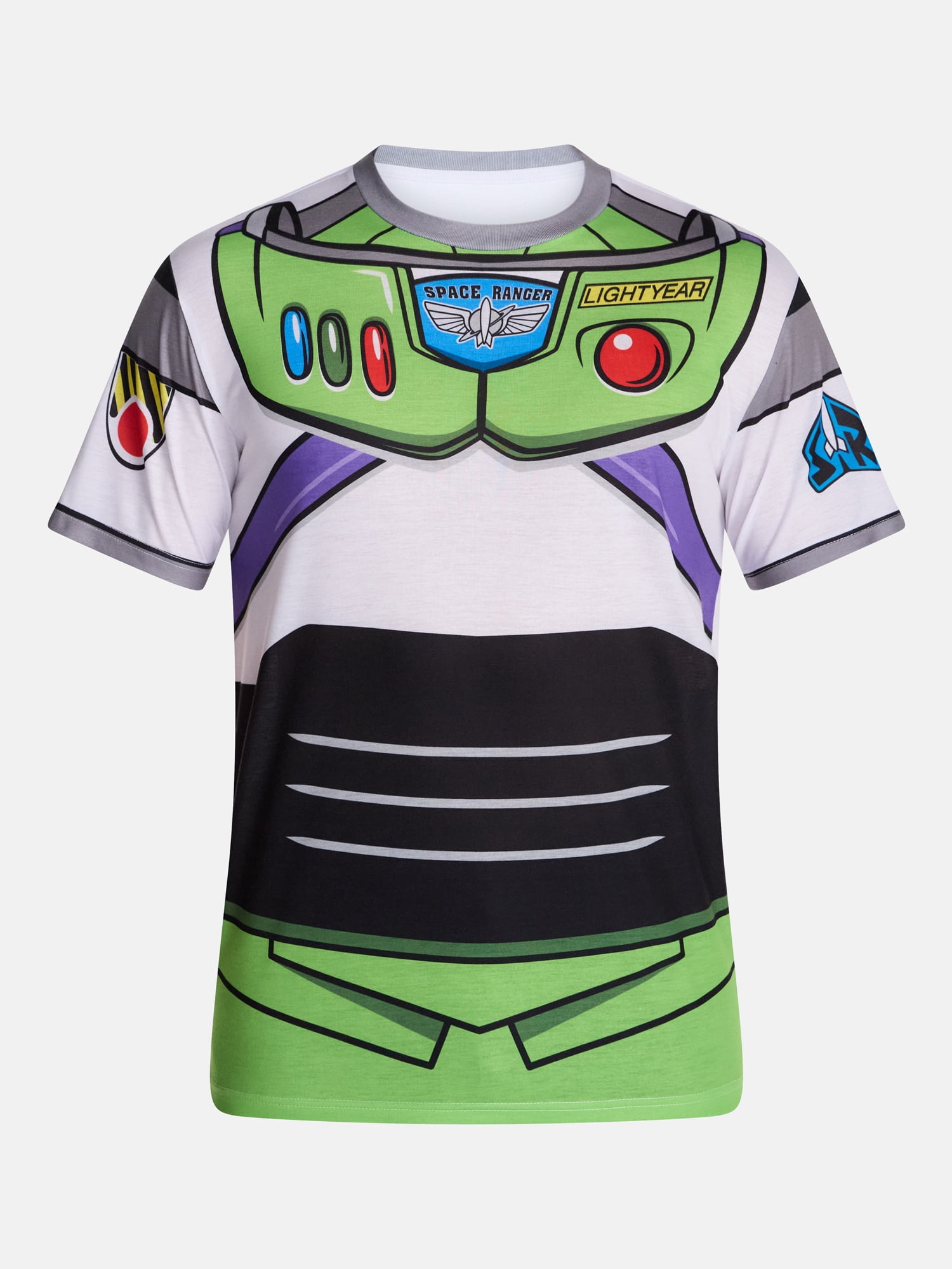Toy Story Men's and Big Men's Buzz Lightyear Graphic Cosplay Tee and Beanie Set, 2-Piece, Sizes XS-3XL