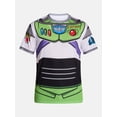 thumbnail image 6 of Toy Story Men's and Big Men's Buzz Lightyear Graphic Cosplay Tee and Beanie Set, 2-Piece, Sizes XS-3XL, 6 of 6
