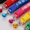 thumbnail image 4 of Billuyoard Collar ajustable para mascotas con campana, huella de gato bonita, suministros para mascotas duraderos y resistentes, accesorios para Juguetes para gatos No.3, 4 of 6