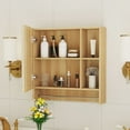 thumbnail image 6 of Bathroom Mirror Cabinet Wall Mounted,Medicine Cabinet,Over The Toilet Storage Cabinet with Shelves and Towel Rack, 6 of 24