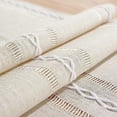 thumbnail image 4 of Firefly Hope 90x13 Inches Rustic Cotton-Linen Table Runner with Tassels – Farmhouse Style Decor for Holiday Parties, Weddings & Dining, White, 4 of 4