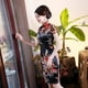 thumbnail image 5 of Vestido cheongsam nuevo y mejorado de primavera y verano, talla grande, ajustado, para madres y mujeres, disfraces de banquete diario, 5 of 6