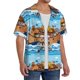 thumbnail image 2 of Fotbe Animals on Noah's Ark Floating Camisa Estampada de Manga Corta para Hombre, Casual de Verano, Estilo Playero, Sin Arrugas-3X-Large, 2 of 5