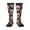 3 Black, variant on funny Skull star print thigh-high socks, crafted for both men and women with a stretchy, high-opaque design perfect for daily wear