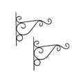 thumbnail image 2 of 2Pc Fleur Panier Suspendu Crochets Cintres Jardin Décoration Intérieure Intérieure, 2 of 6