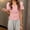 Pink, variant on Women's Basic Side Drawstring T-Shirt Solid Color V-Neck Slim Fit Ruched Summer Top Casual Adjustable Hem Tee Shirt