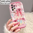 thumbnail image 1 of Samsung Galaxy A55 A54 A53 Phone Case with Strawberry Bear Design Soft Wave Pattern, 1 of 10