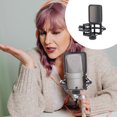 thumbnail image 3 of FRCOLOR Support de Microphone Réglable 1 Pce Support de Microphone Étanche (Noir), 6.3"X5.63"X4.65 Pouces, 3 of 5