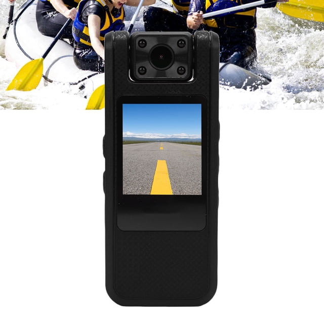 Camcorder 4K Wearable Camera Video Recorder 180 Degree Rotatable Lens Motion Detection Body Worn Camera with 1/4 Inch Thread for Law Enforcement Travel