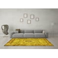 thumbnail image 3 of Ahgly Company Indoor Round Persian Yellow Traditional Area Rugs, 6' Round, 3 of 4