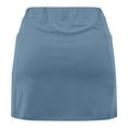 thumbnail image 6 of Feancey Skorts for Women Plus Size Tummy Control Tennis Skirts Solid Casual High Waisted Yoga Shorts Buttery Soft Golf Skorts with Pockets Sky Blue XXL, 6 of 7